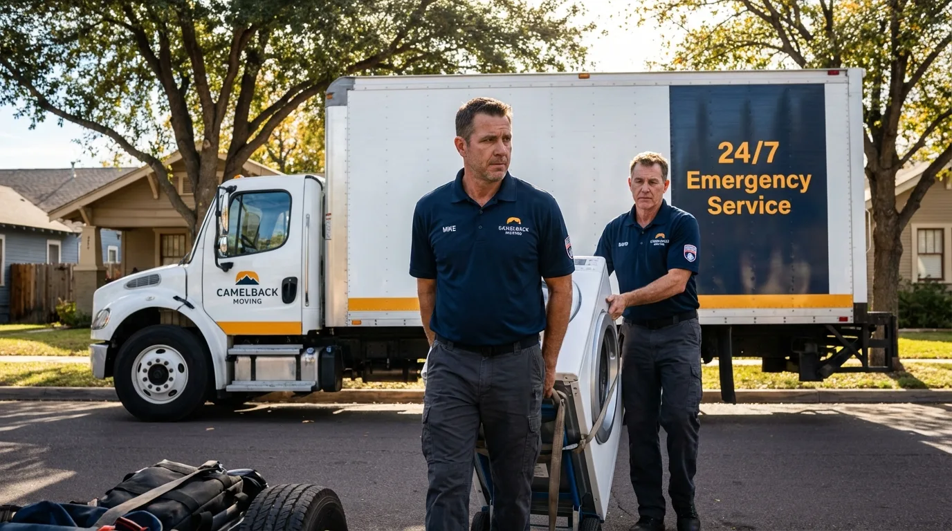 CamelBack Moving crew loading furniture in Short Hills, NJ